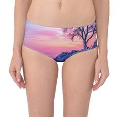 Tree Nature Plant Outdoors Ice Toronto Scenery Snow Mid-waist Bikini Bottoms by uniart180623