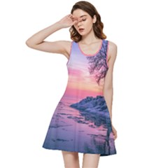 Tree Nature Plant Outdoors Ice Toronto Scenery Snow Inside Out Racerback Dress by uniart180623