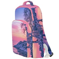 Tree Nature Plant Outdoors Ice Toronto Scenery Snow Double Compartment Backpack by uniart180623