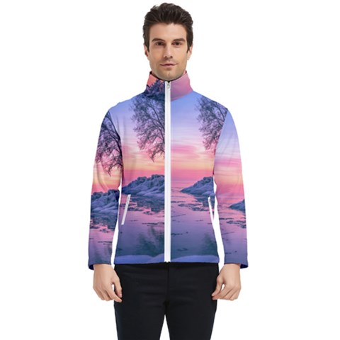 Tree Nature Plant Outdoors Ice Toronto Scenery Snow Men s Bomber Jacket by uniart180623