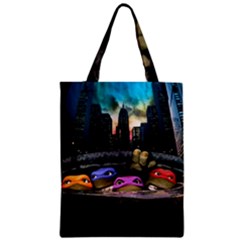 Teenage Mutant Ninja Turtles Leonardo Raphael Michelangelo Donatello Zipper Classic Tote Bag by Sarkoni