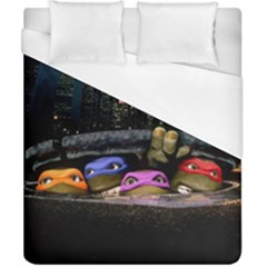 Teenage Mutant Ninja Turtles Leonardo Raphael Michelangelo Donatello Duvet Cover (california King Size) by Sarkoni