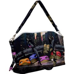 Teenage Mutant Ninja Turtles Leonardo Raphael Michelangelo Donatello Canvas Crossbody Bag by Sarkoni