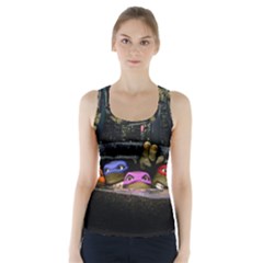 Teenage Mutant Ninja Turtles Leonardo Raphael Michelangelo Donatello Racer Back Sports Top by Sarkoni