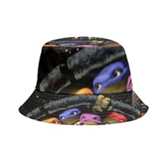 Teenage Mutant Ninja Turtles Leonardo Raphael Michelangelo Donatello Inside Out Bucket Hat by Sarkoni