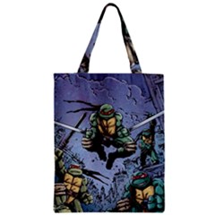 Teenage Mutant Ninja Turtles Comics Zipper Classic Tote Bag by Sarkoni