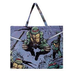 Teenage Mutant Ninja Turtles Comics Zipper Large Tote Bag by Sarkoni