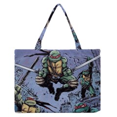 Teenage Mutant Ninja Turtles Comics Zipper Medium Tote Bag by Sarkoni