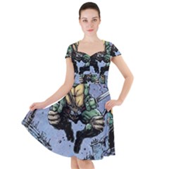 Teenage Mutant Ninja Turtles Comics Cap Sleeve Midi Dress by Sarkoni