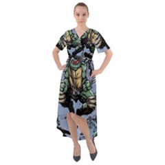 Teenage Mutant Ninja Turtles Comics Front Wrap High Low Dress