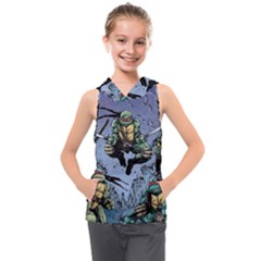 Teenage Mutant Ninja Turtles Comics Kids  Sleeveless Hoodie by Sarkoni