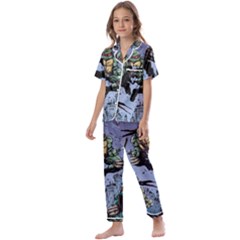 Teenage Mutant Ninja Turtles Comics Kids  Satin Short Sleeve Pajamas Set by Sarkoni