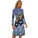 Teenage Mutant Ninja Turtles Comics Long Sleeve Shirt Collar A-Line Dress View3