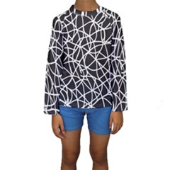 Interconnectedness Kids  Long Sleeve Swimwear by Sobalvarro