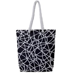 Interconnectedness Full Print Rope Handle Tote (small) by Sobalvarro