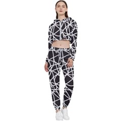 Interconnectedness Cropped Zip Up Lounge Set by Sobalvarro