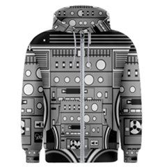 Boombox Men s Zipper Hoodie by Sarkoni