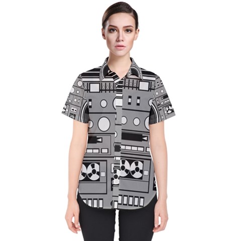 Boombox Women s Short Sleeve Shirt by Sarkoni