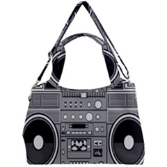 Boombox Double Compartment Shoulder Bag by Sarkoni