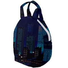 Pixel Art Night City Japan Travel Backpack by Sarkoni