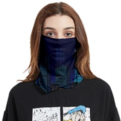 Pixel Art Night City Japan Face Covering Bandana (two Sides) by Sarkoni