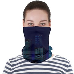 Pixel Art Night City Japan Face Seamless Bandana (adult) by Sarkoni