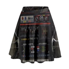 Daft Punk Boombox High Waist Skirt by Sarkoni