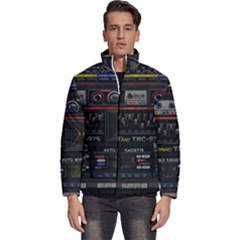 Daft Punk Boombox Men s Puffer Bubble Jacket Coat by Sarkoni