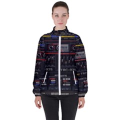 Daft Punk Boombox Women s High Neck Windbreaker by Sarkoni