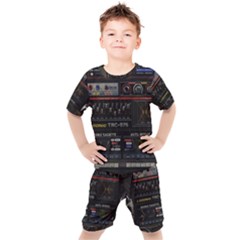 Daft Punk Boombox Kids  T-shirt And Shorts Set by Sarkoni