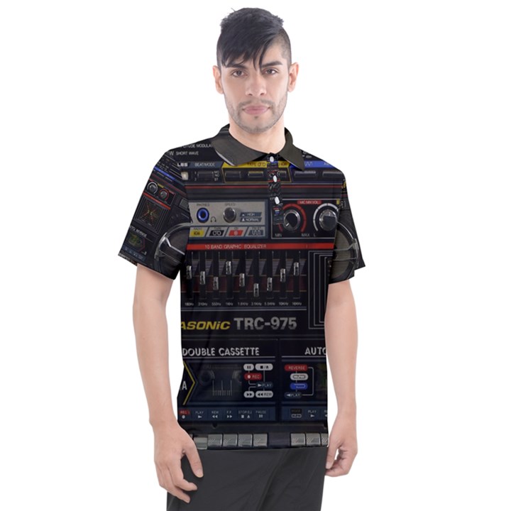 Daft Punk Boombox Men s Polo T-Shirt