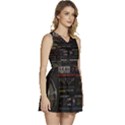 Daft Punk Boombox Sleeveless High Waist Mini Dress View3