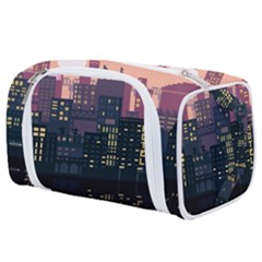 Pixel Art City Toiletries Pouch by Sarkoni