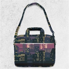 Pixel Art City Macbook Pro 13  Shoulder Laptop Bag  by Sarkoni