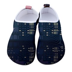 Pixel Art City Men s Sock-style Water Shoes