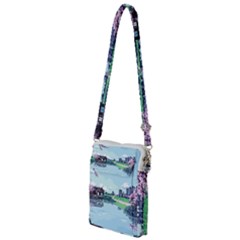 Japanese Themed Pixel Art The Urban And Rural Side Of Japan Multi Function Travel Bag by Sarkoni