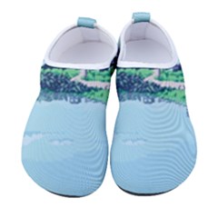 Japanese Themed Pixel Art The Urban And Rural Side Of Japan Men s Sock-style Water Shoes