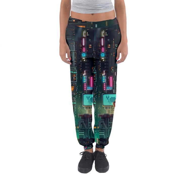 Video Game Pixel Art Women s Jogger Sweatpants