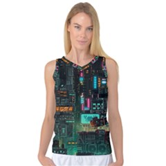 Video Game Pixel Art Women s Basketball Tank Top by Sarkoni