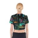 Video Game Pixel Art Cotton Crop Top View2