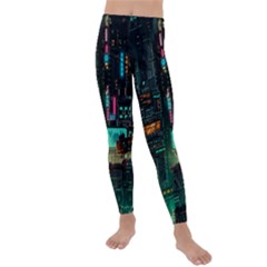 Video Game Pixel Art Kids  Lightweight Velour Leggings by Sarkoni