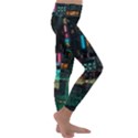 Video Game Pixel Art Kids  Lightweight Velour Classic Yoga Leggings View3