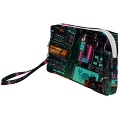 Video Game Pixel Art Wristlet Pouch Bag (small) by Sarkoni