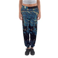 Hogwarts Starry Night Van Gogh Women s Jogger Sweatpants by Sarkoni