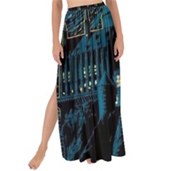 Hogwarts Starry Night Van Gogh Maxi Chiffon Tie-up Sarong by Sarkoni