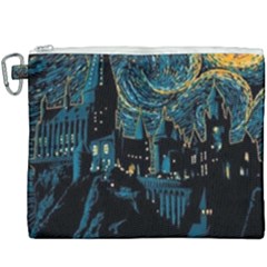 Hogwarts Starry Night Van Gogh Canvas Cosmetic Bag (xxxl) by Sarkoni