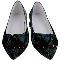 Hogwarts Starry Night Van Gogh Women s Block Heels  by Sarkoni