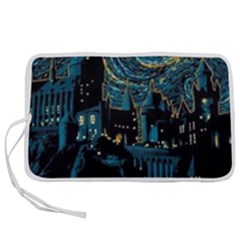 Hogwarts Starry Night Van Gogh Pen Storage Case (m) by Sarkoni