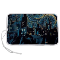 Hogwarts Starry Night Van Gogh Pen Storage Case (l) by Sarkoni