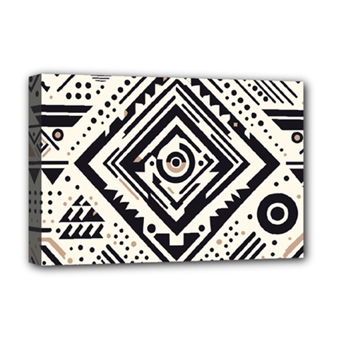 Tribal Pattern Deluxe Canvas 18  X 12  (stretched)